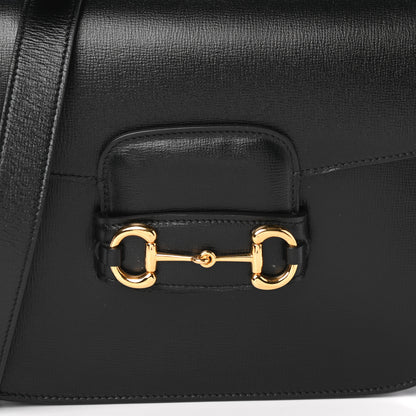 Gucci Azalea Calfskin Horsebit 1955 Shoulder Bag Black 7 of 9