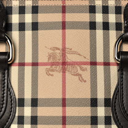 Burberry Haymarket Check Small Chester Bowling Bag Chocolate 8 of 11
