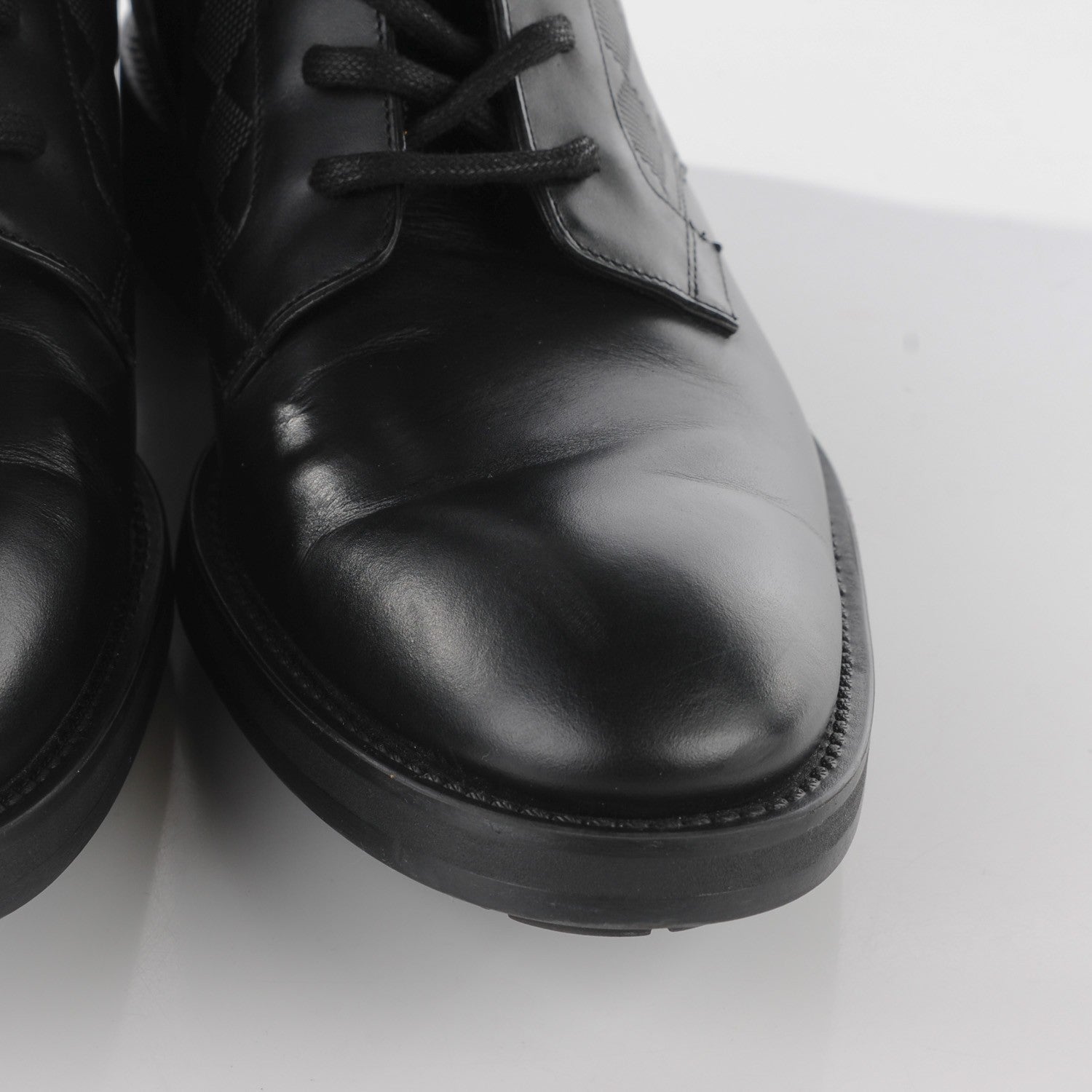 Louis Vuitton Calfskin Damier Clash Ankle Boots 7 Black 10 of 10