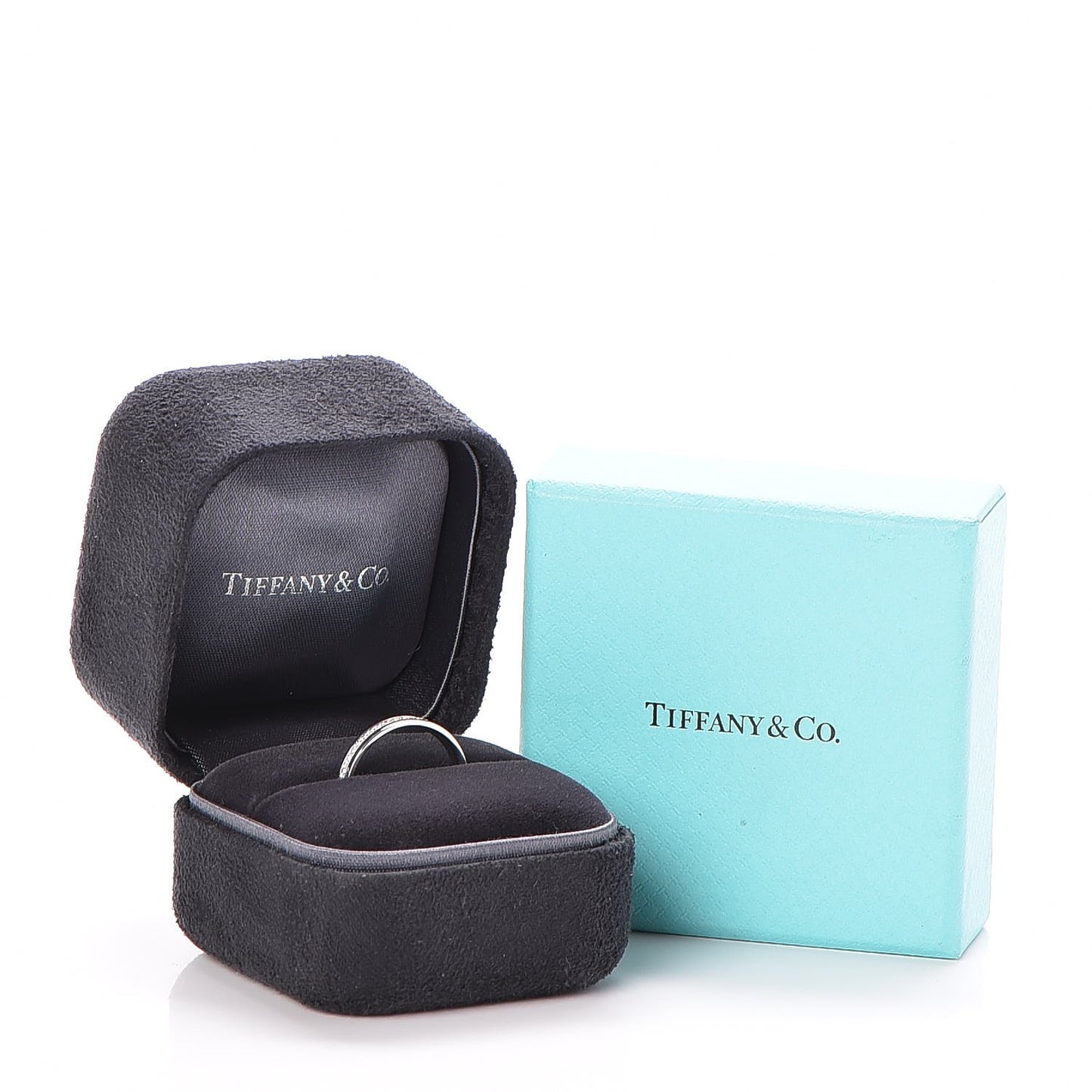 18K White Gold Diamond Metro Ring 49.5 5