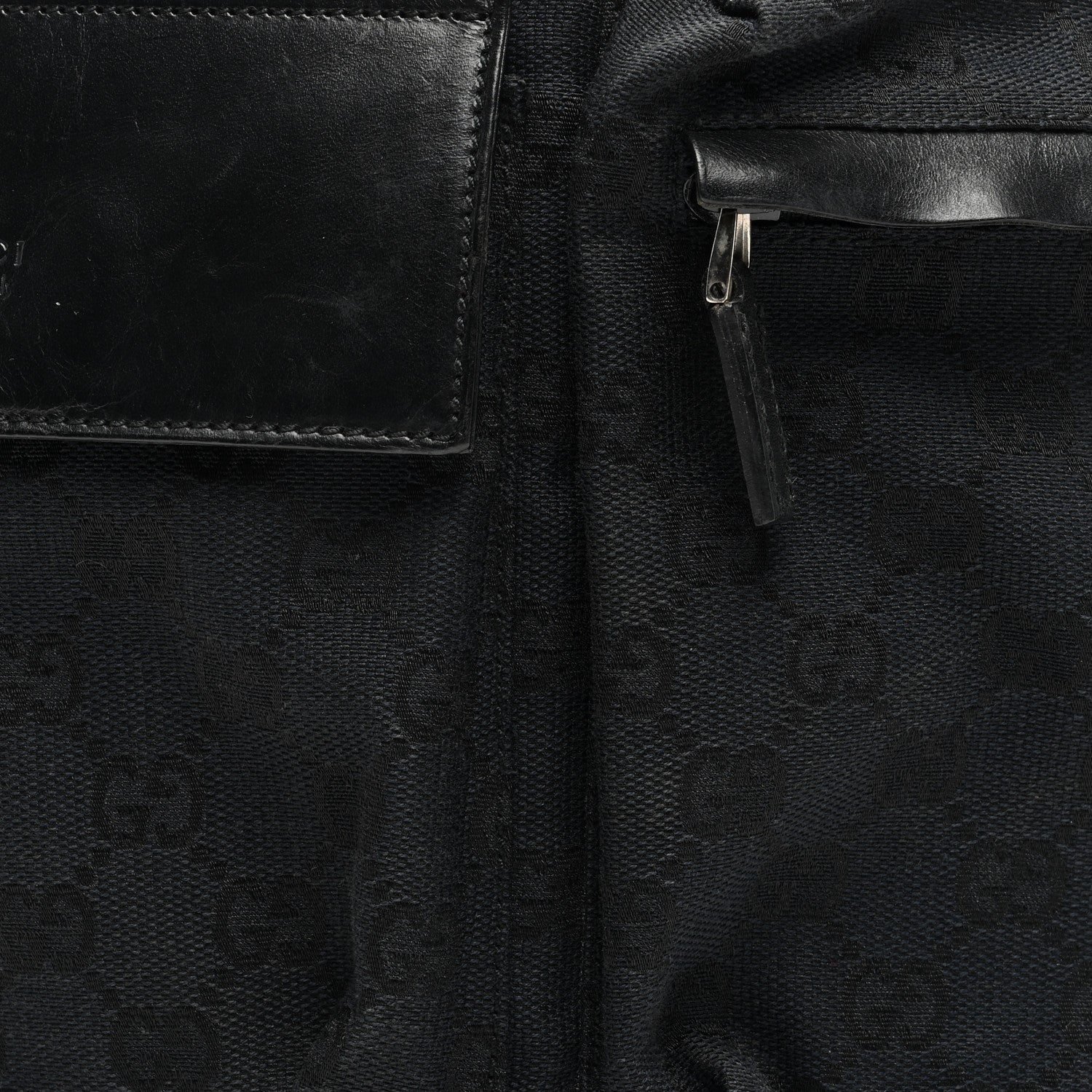 Gucci GG Monogram Double Pocket Belt Bag Black 8 of 10