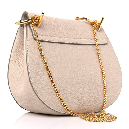 Chloe Grained Lambskin Drew Shoulder Bag Cement Pink 3 of 11