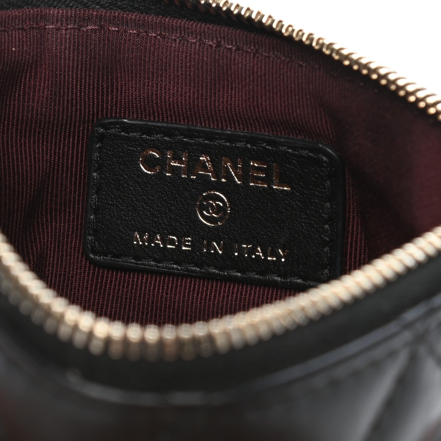 Chanel Aged Calfskin Charm Quilted Small Reissue Cosmetic Case Black 6 of 7