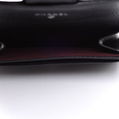 Chanel Caviar Quilted Flap Card Holder Wallet Black 5 of 9