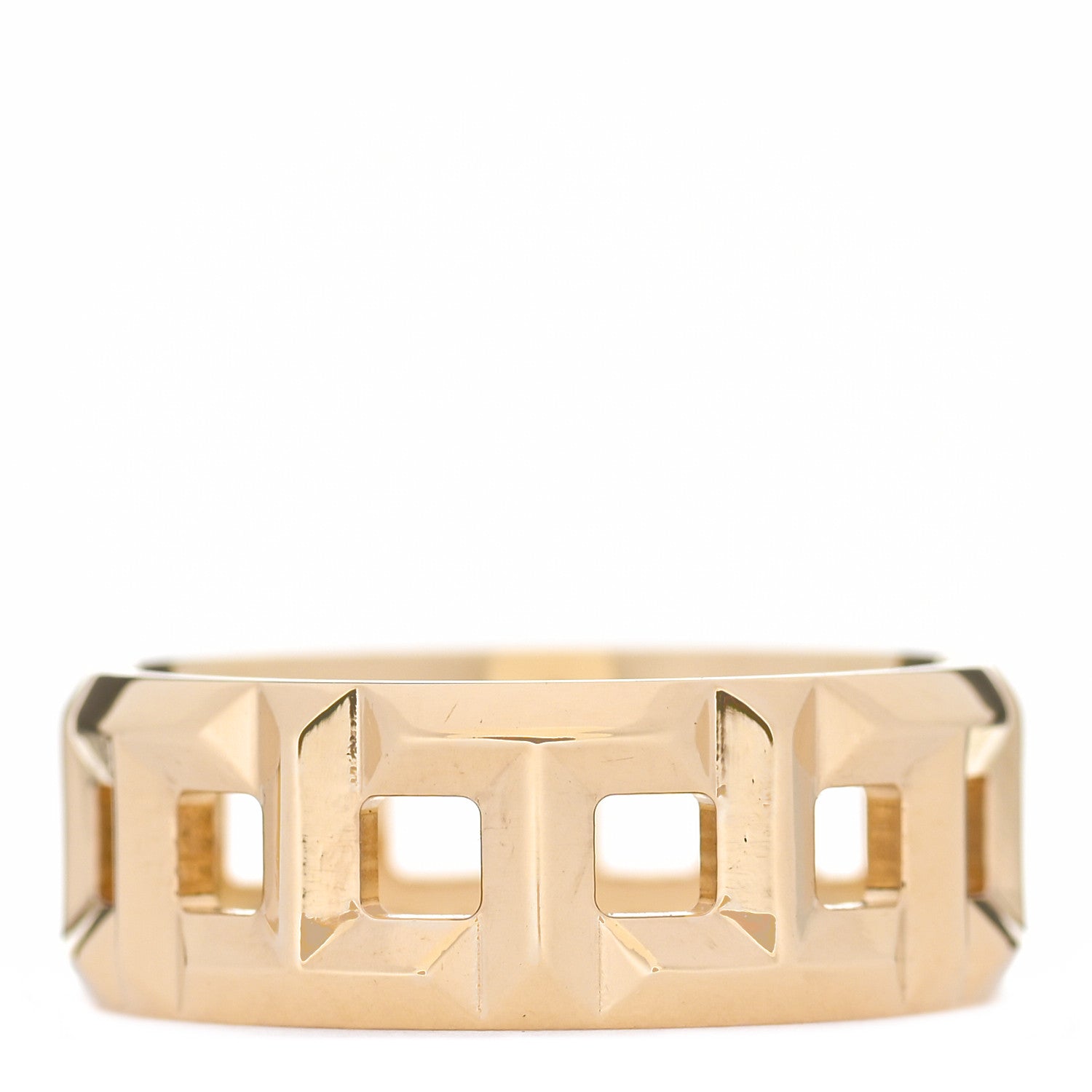 Tiffany 18K Yellow Gold T True Wide Ring 58 8.5 1 of 4