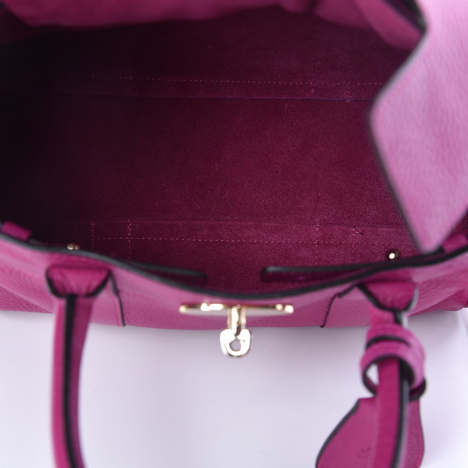 Mulberry Spongy Pebbled Small Bayswater Satchel Hot Fuchsia 7 of 11