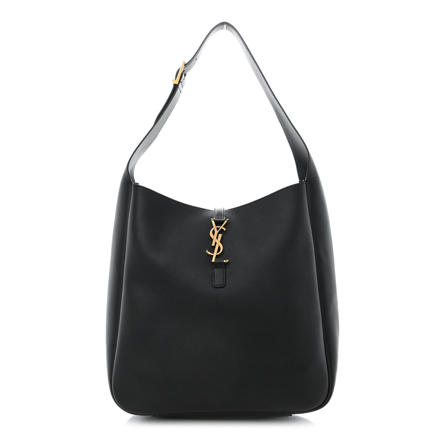 Smooth Calfskin Large Le 5 A 7 Soft Hobo Black