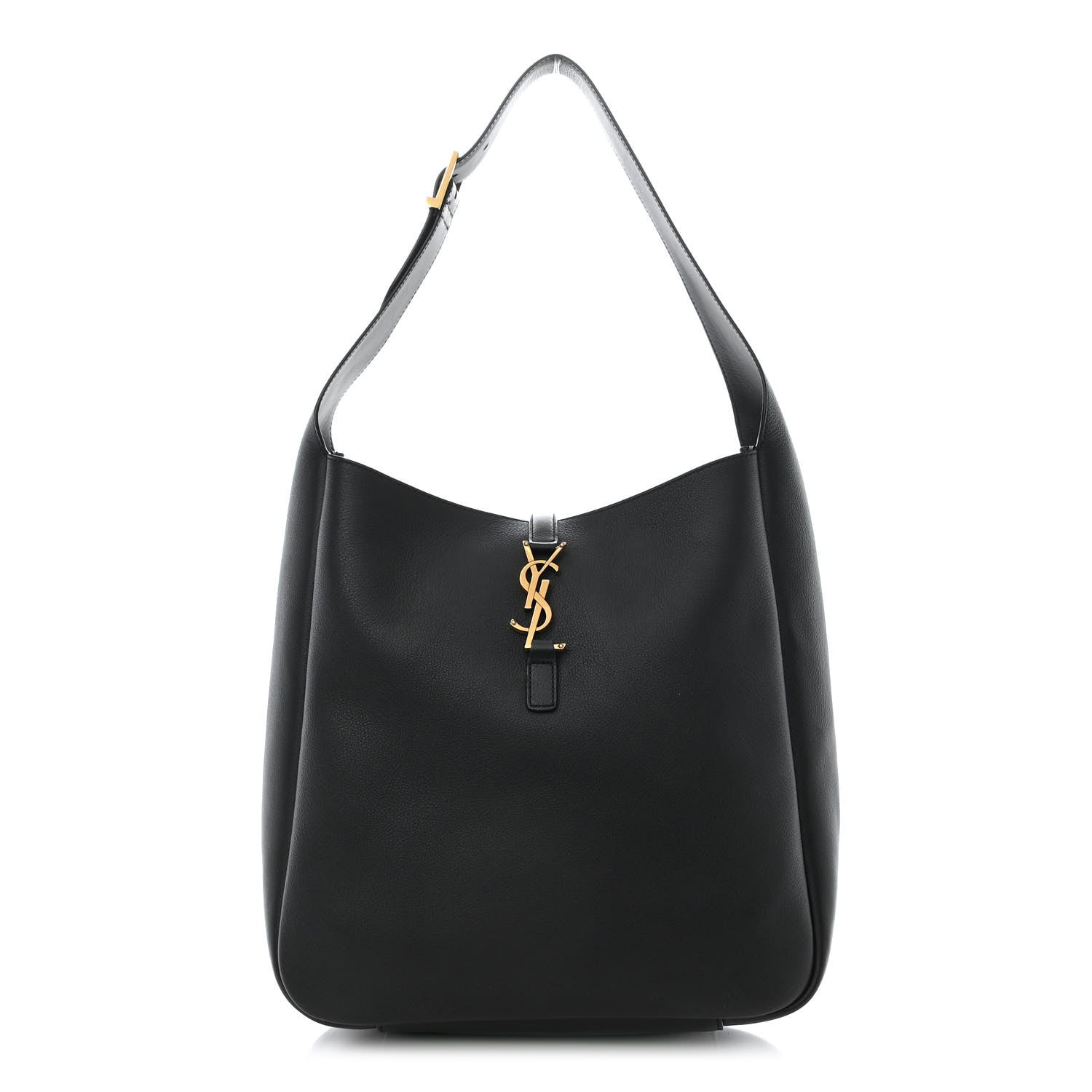 Saint Laurent Smooth Calfskin Large Le 5 A 7 Soft Hobo Black 1 of 10