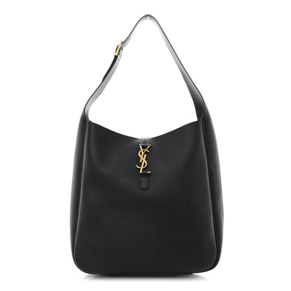 Saint Laurent Smooth Calfskin Large Le 5 A 7 Soft Hobo Black 1 of 10