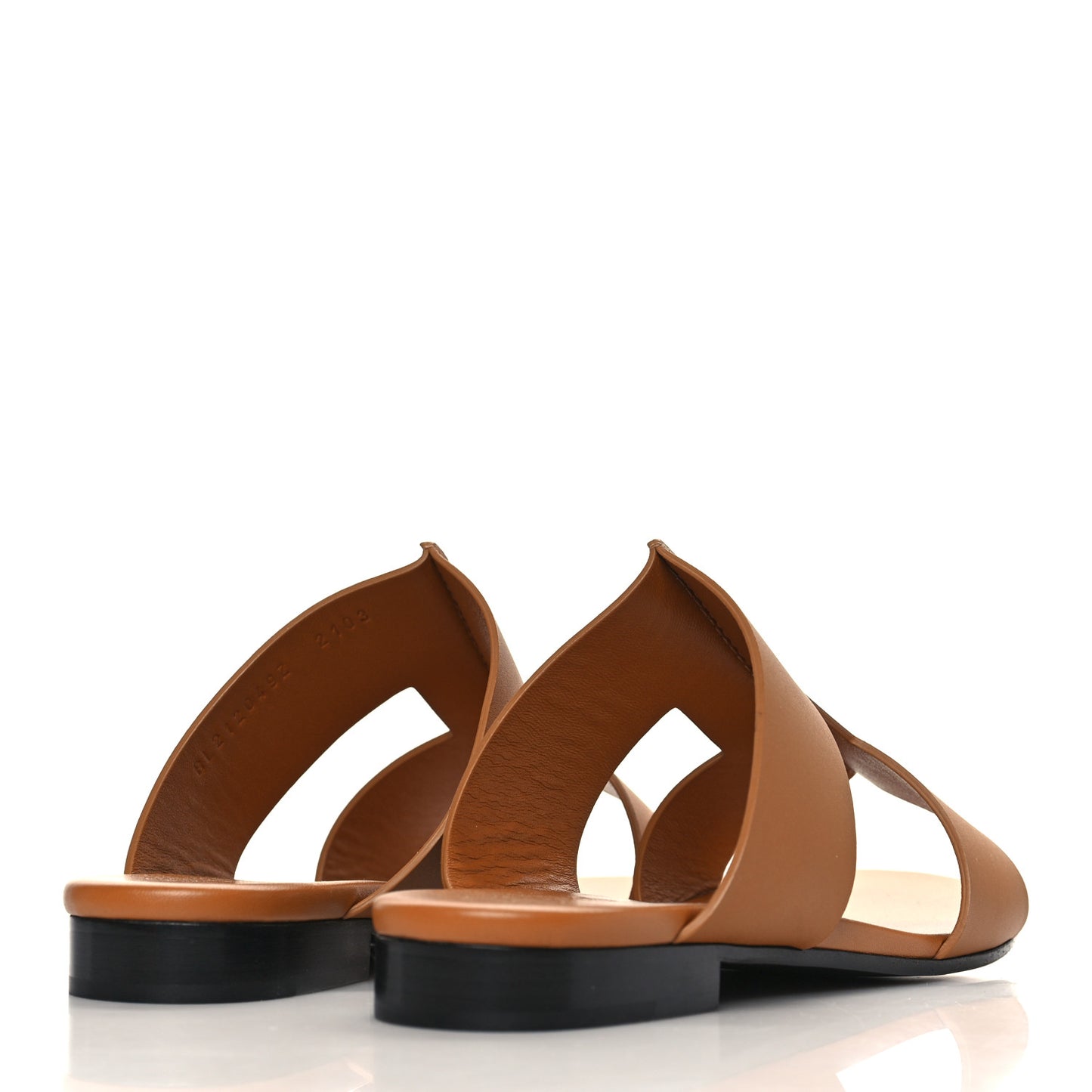 Calfskin Devise Sandals 37.5 Beige Dore