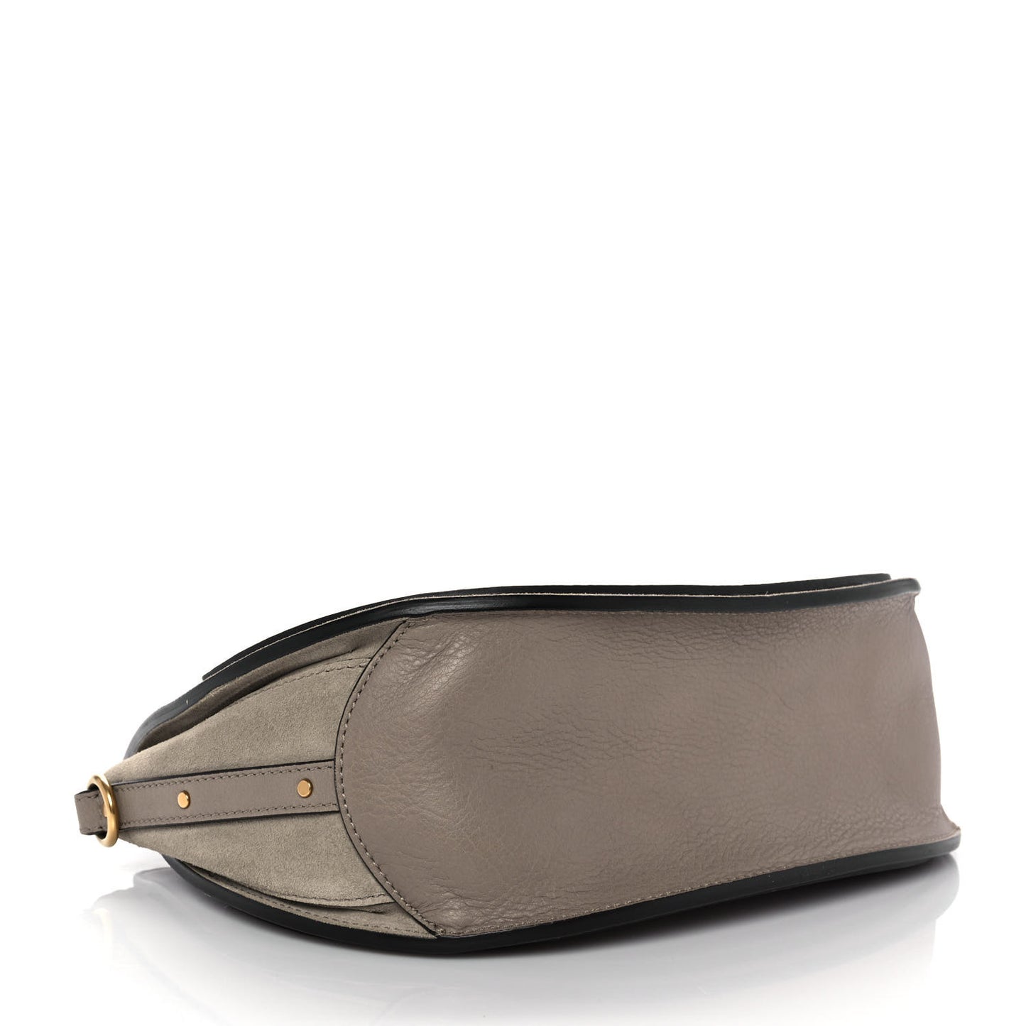 Calfskin Suede Medium Pixie Shoulder Bag Motty Grey