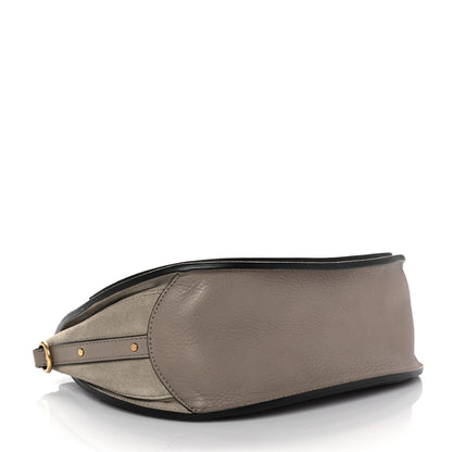 Chloe Calfskin Suede Medium Pixie Shoulder Bag Motty Grey 4 of 9