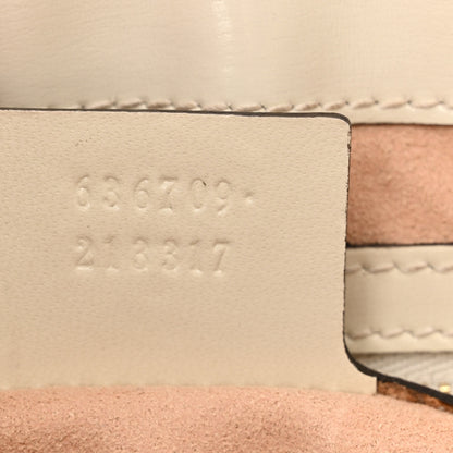 Gucci Boarded Dyana Lux Calfskin Small Jackie 1961 Hobo Mystic White 7 of 14