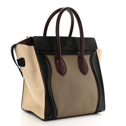 Celine Smooth Calfskin Mini Tri-Color Luggage Grey 3 of 12