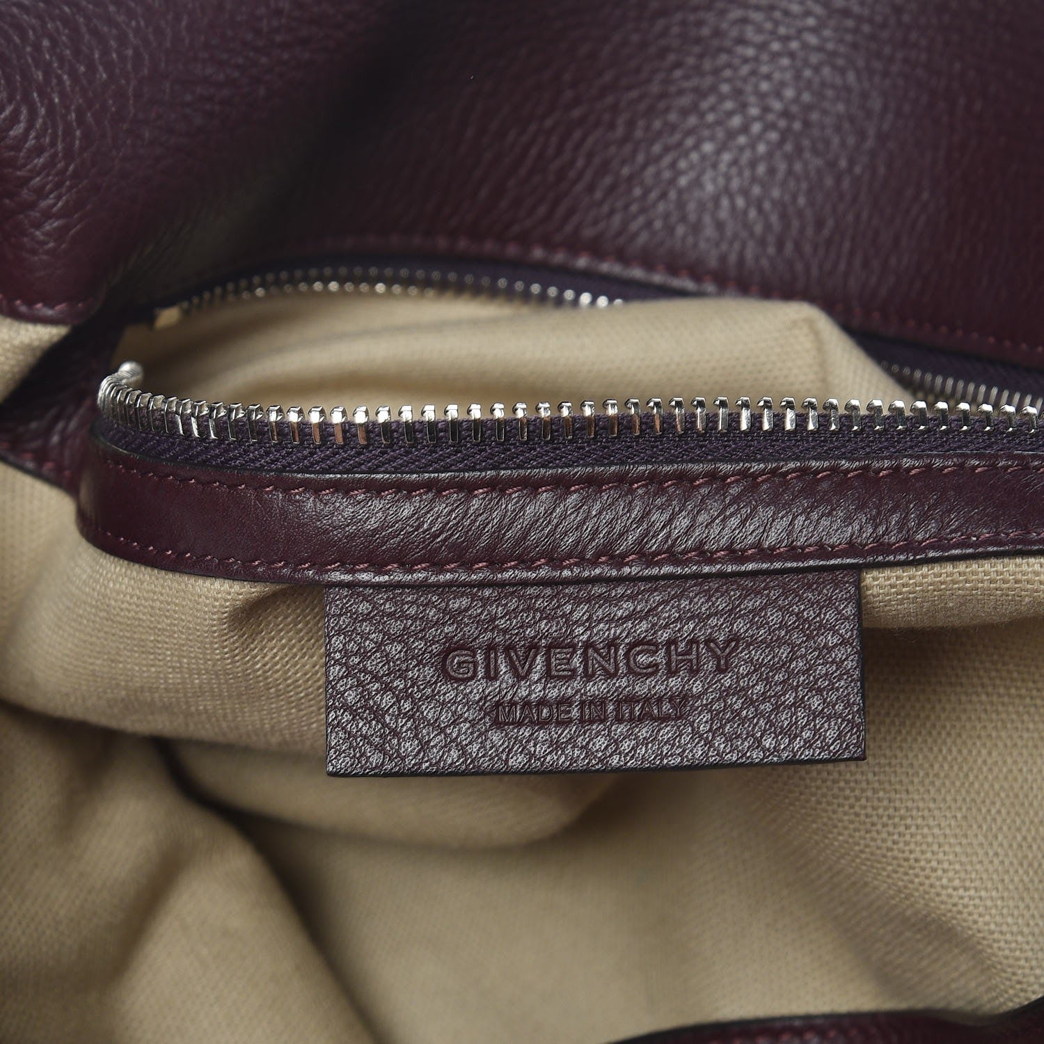 Givenchy Grained Calfskin Medium Pandora Pure Flap Bag Aubergine 8 of 19