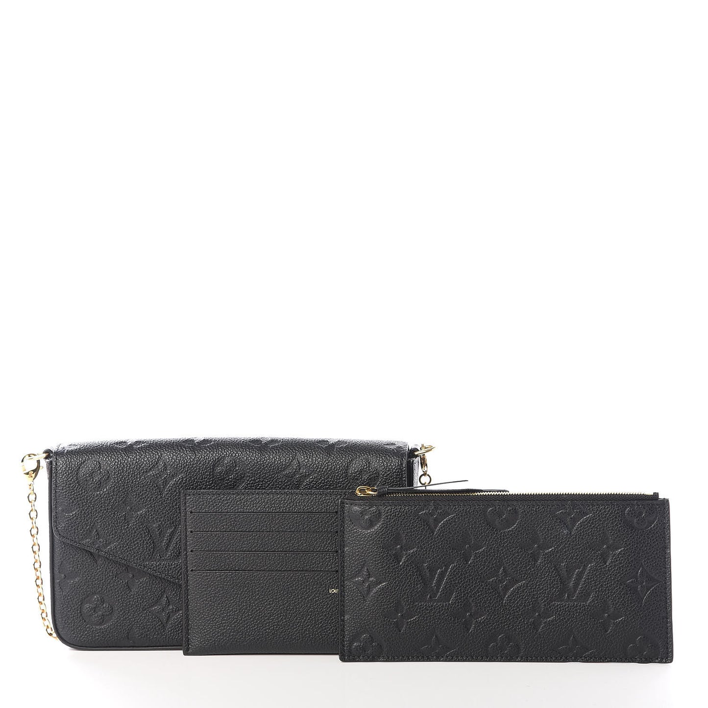Empreinte Pochette Felicie Chain Wallet Black