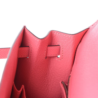 Hermes Epsom Kelly Sellier 25 Rose Lipstick 18 of 34