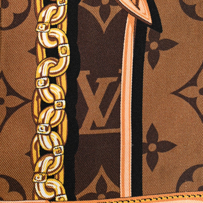 Louis Vuitton Silk Monogram Confidential Bandeau Brown 8 of 8