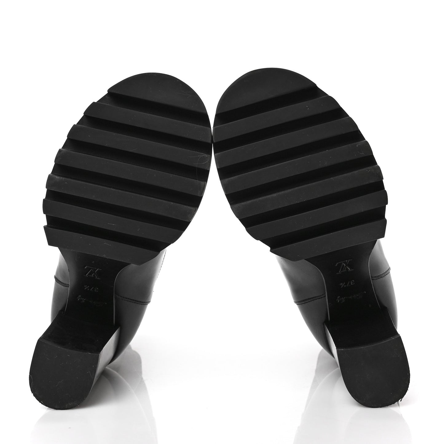 Calfskin Monogram Star Trail Ankle Boots 37.5 Black