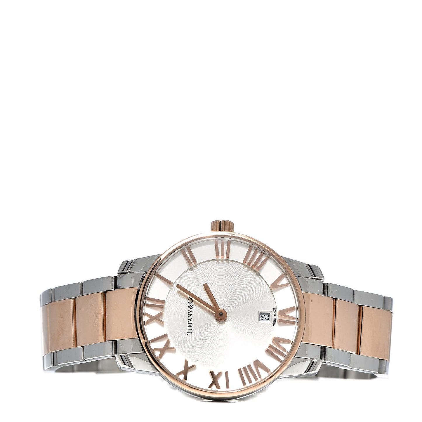 Stainless Steel 18K Rose Gold 29mm Atlas 2-Hand Quartz Watch