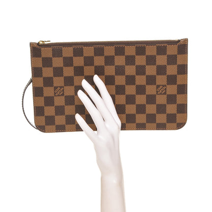 Louis Vuitton Damier Ebene Neverfull MM GM Pochette 2 of 6