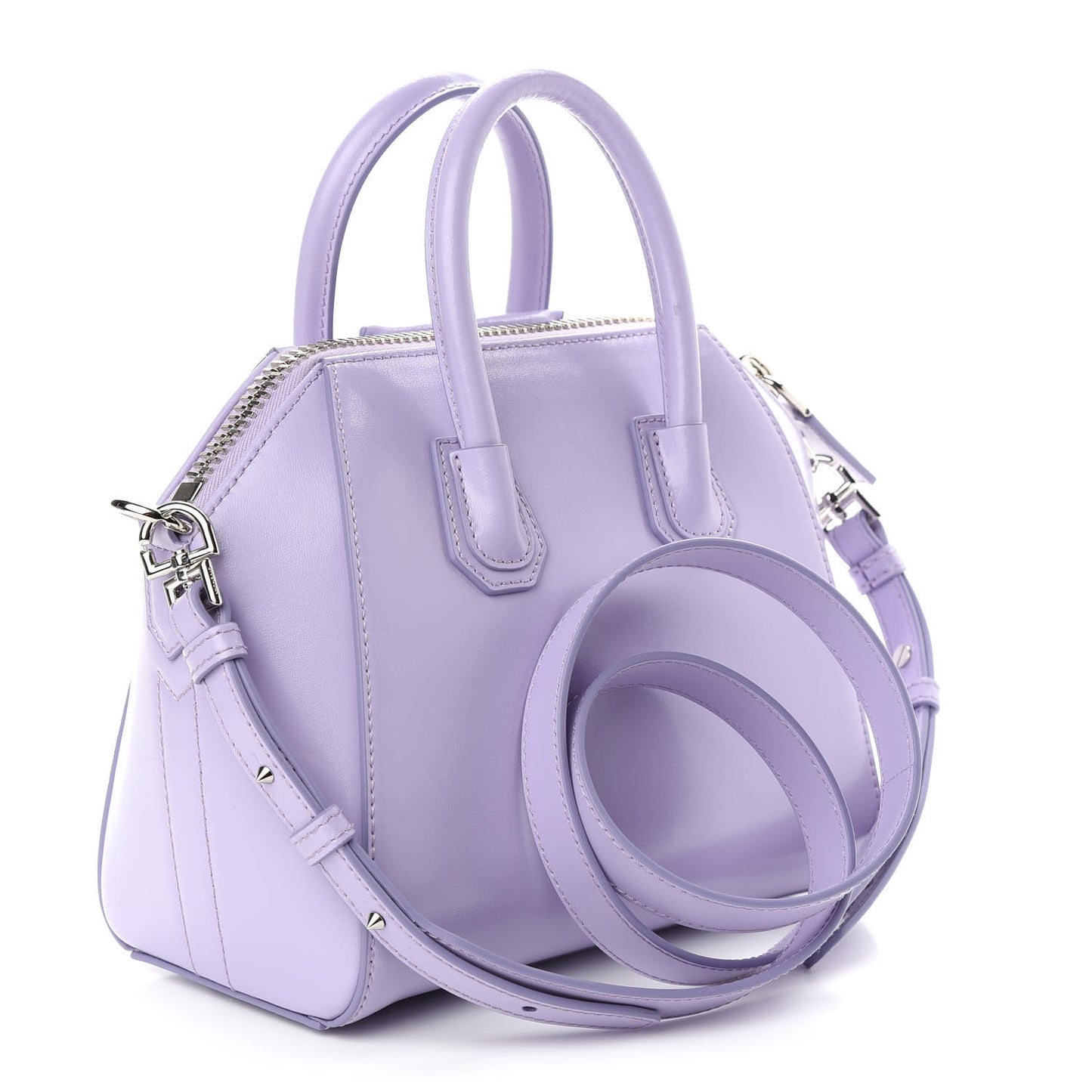 Shiny Lord Calfskin Mini Antigona Lilac