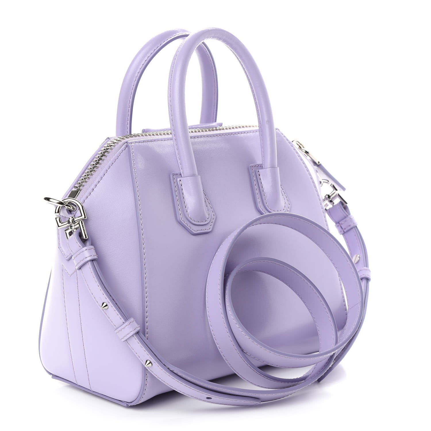 Givenchy Shiny Lord Calfskin Mini Antigona Lilac 2 of 10
