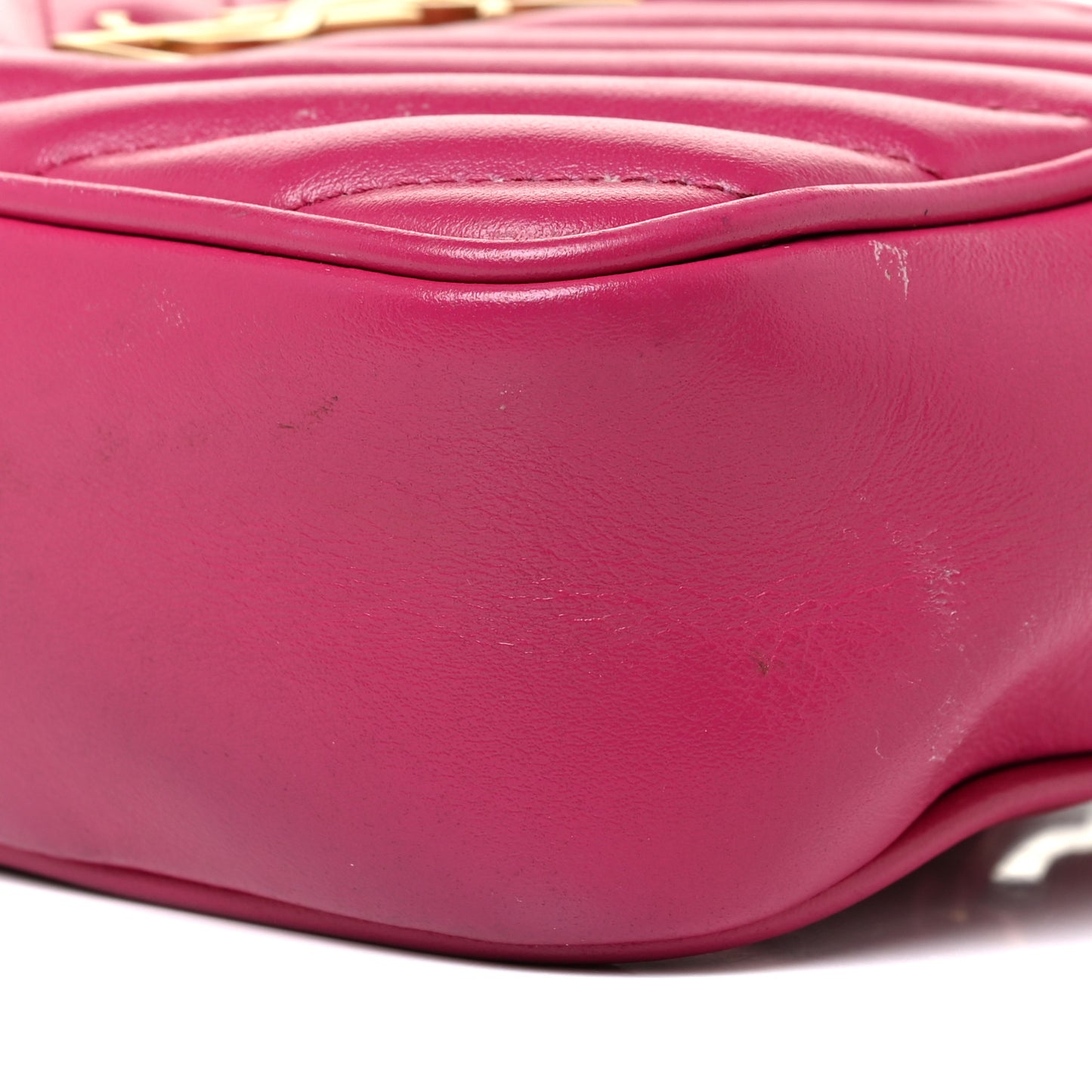 Calfskin Matelasse Monogram Lou Belt Bag Bright Pink