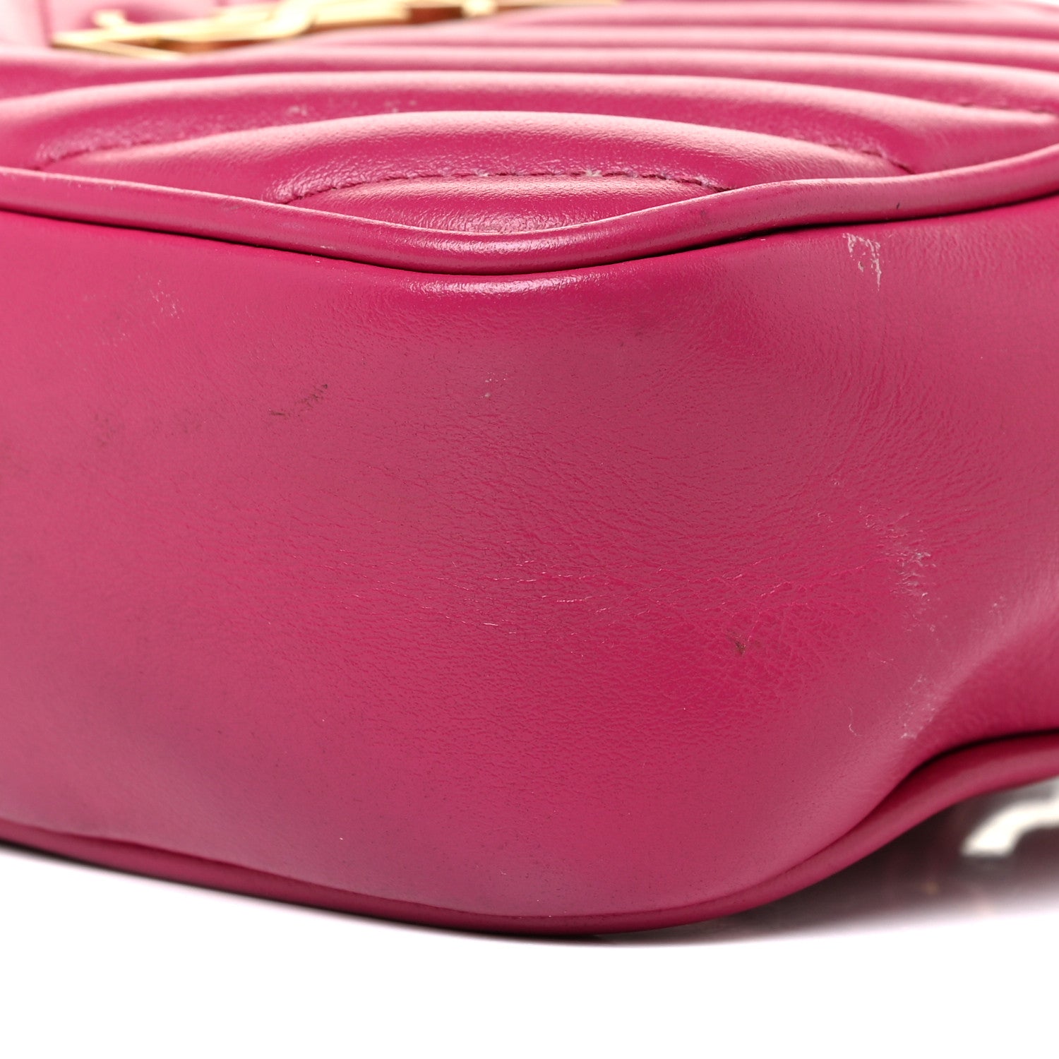 Saint Laurent Calfskin Matelasse Monogram Lou Belt Bag Bright Pink 10 of 24