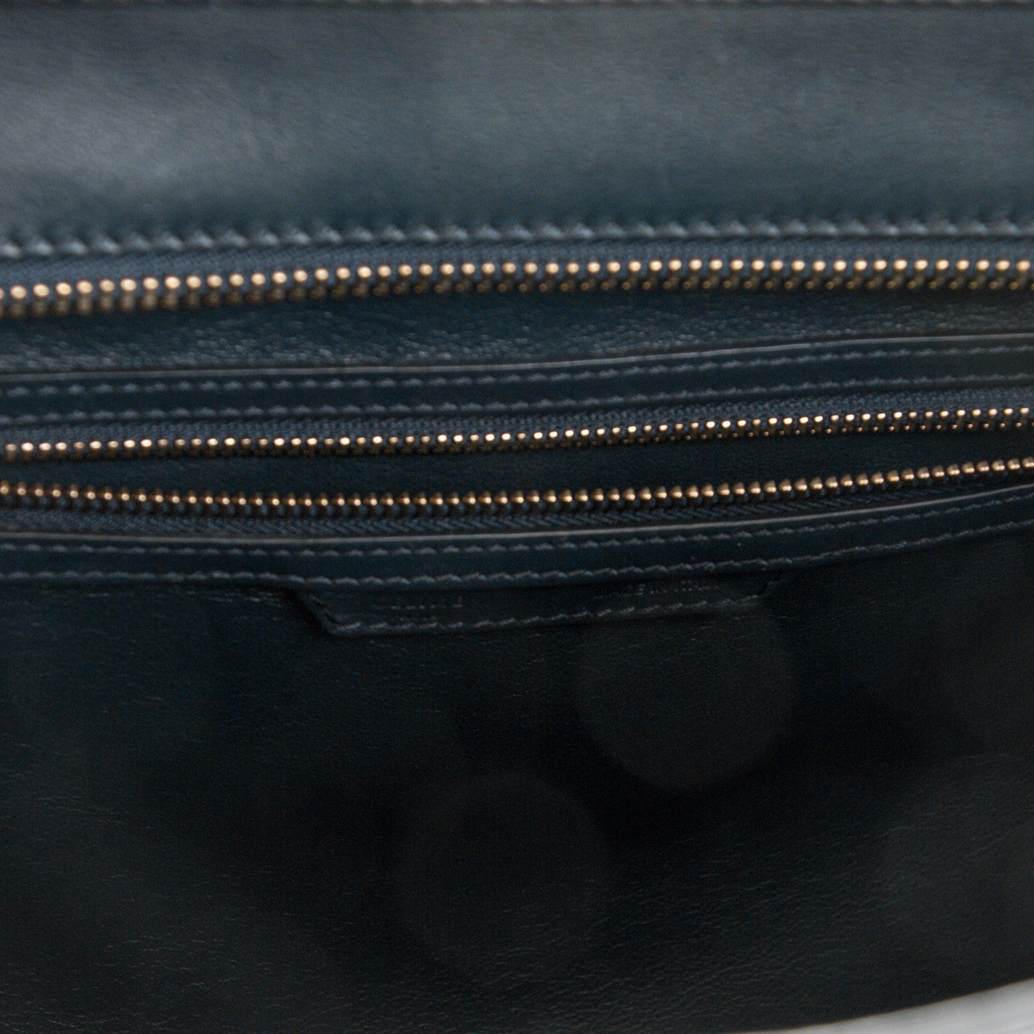 Celine Smooth Calfskin Mini Luggage Navy Blue 6 of 9