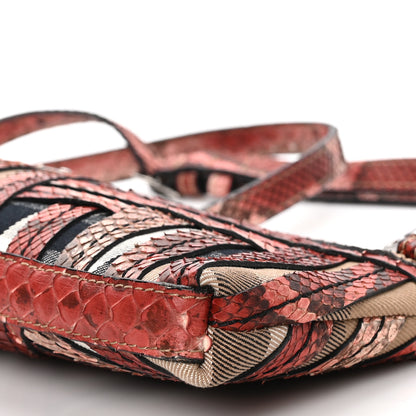 Burberry Snakeskin Shoulder Bag Pink 10 of 10