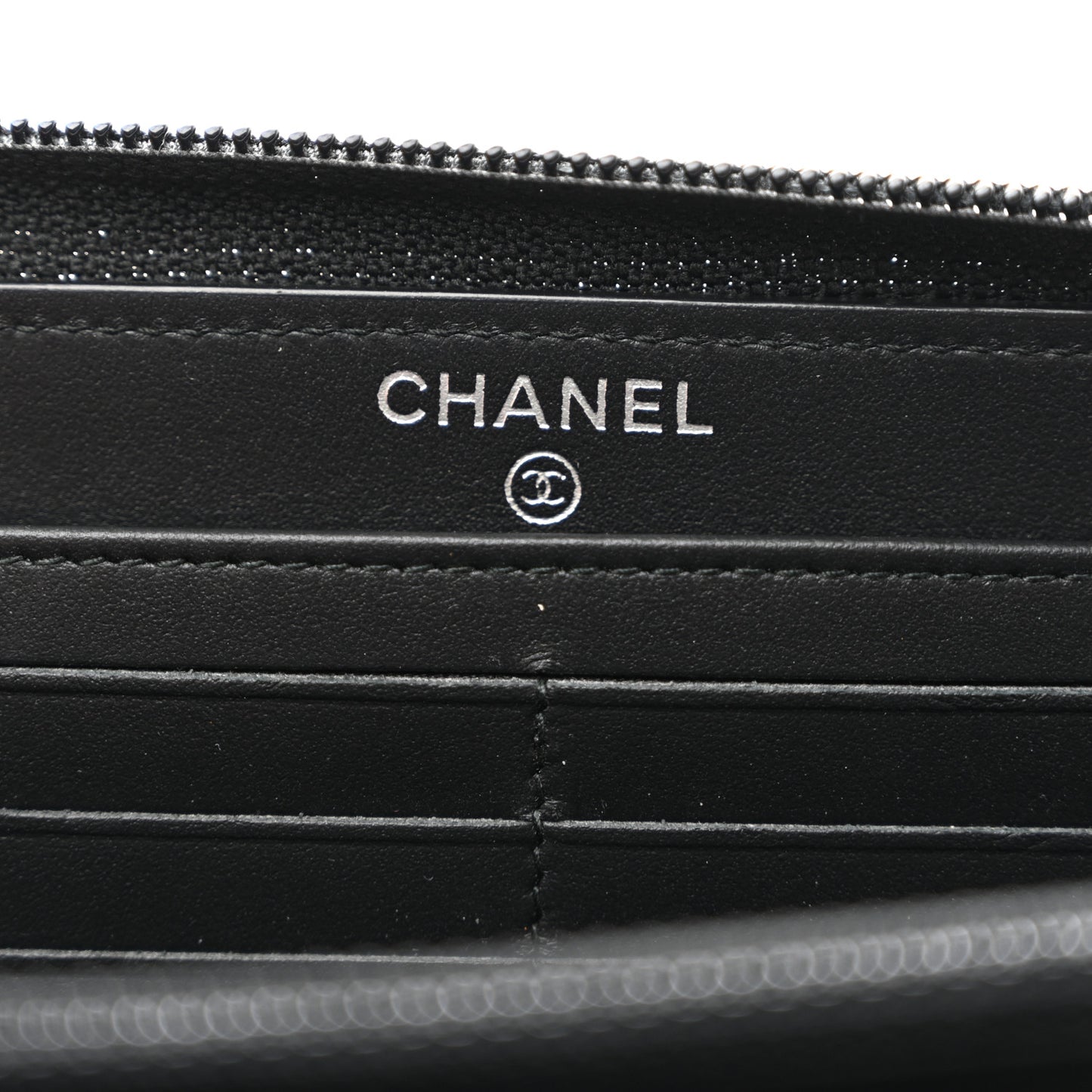 Caviar Quilted Boy Long Zip Around Wallet Black