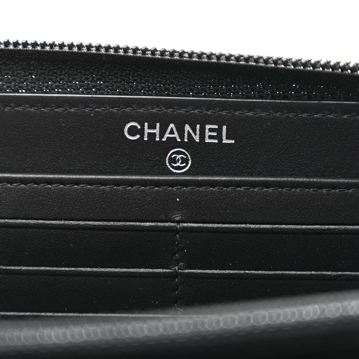 Chanel Caviar Quilted Boy Long Zip Around Wallet Black 6 of 8