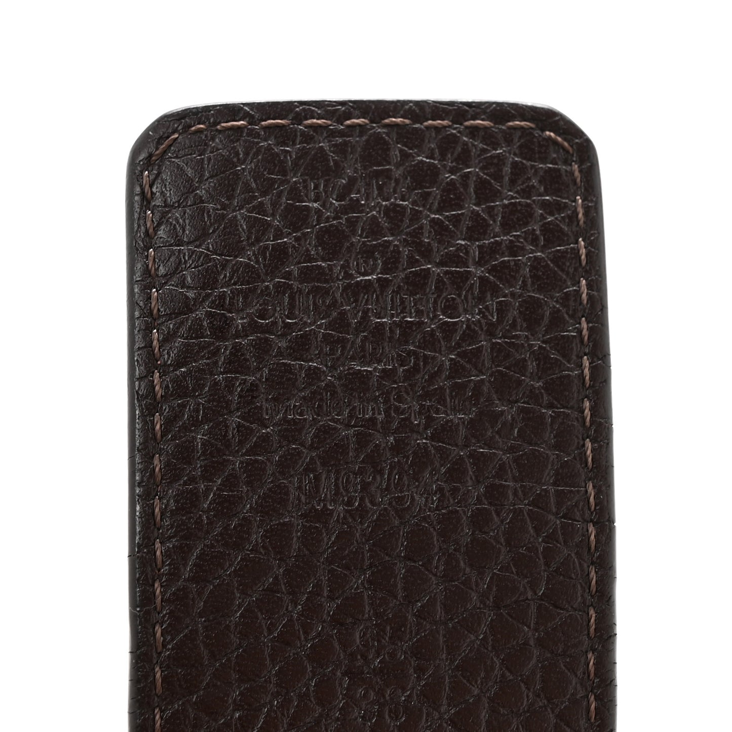 Taurillon Calfskin 30mm LV Initiales Reversible Belt 95 38 Brown Dark Brown