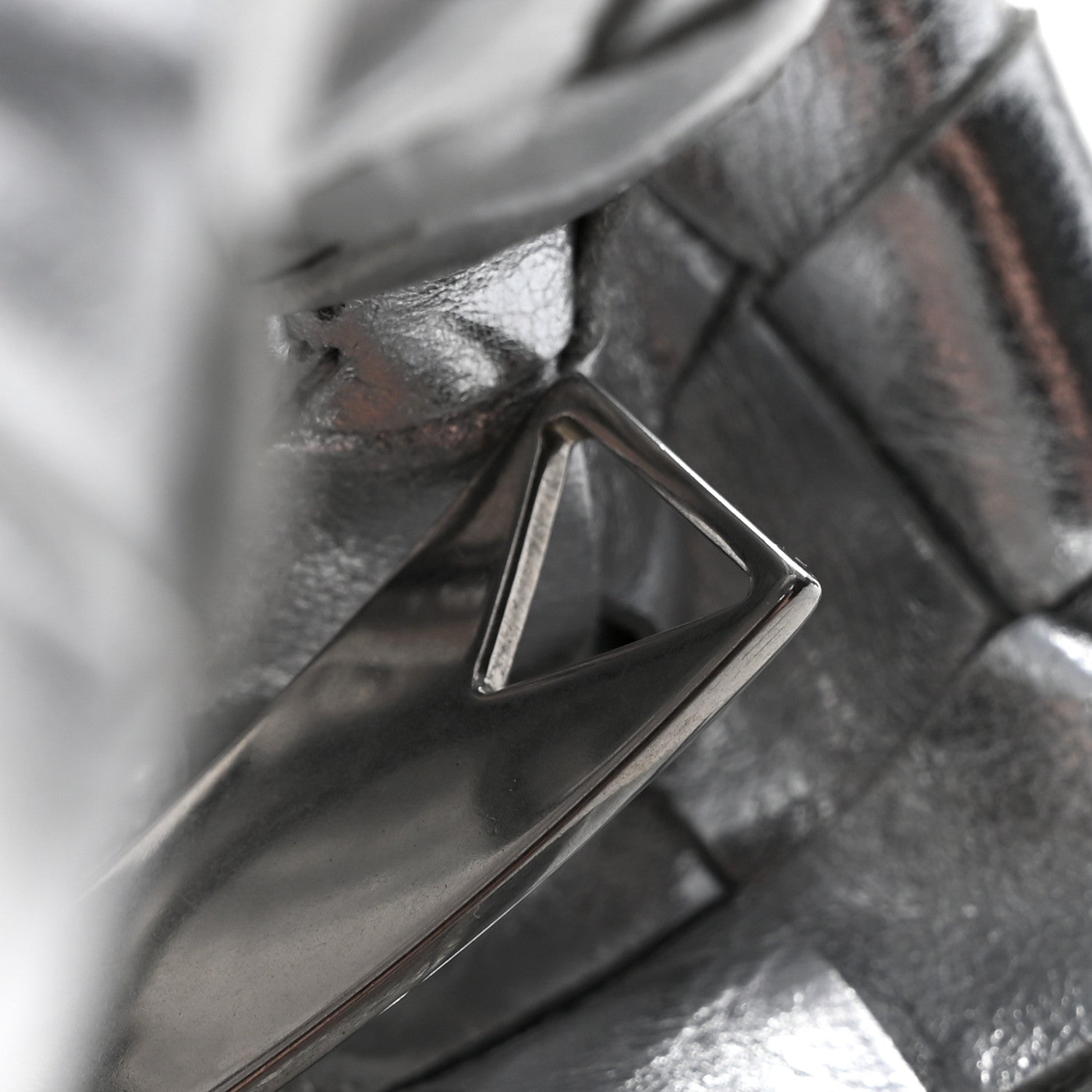 Bottega Veneta Metallic Nappa Intrecciato Mini Jodie Silver 11 of 11