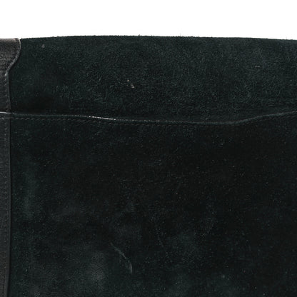 Saint Laurent Suede Smooth Calfskin Monogram Medium Solferino Soft Satchel Black 11 of 11