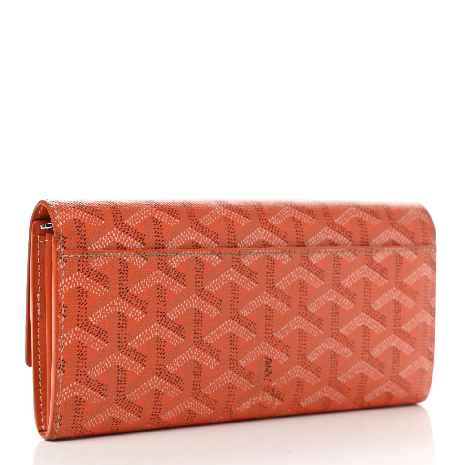 Goyard Goyardine Varenne Long Wallet Orange 4 of 13