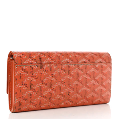 Goyard Goyardine Varenne Long Wallet Orange 4 of 13