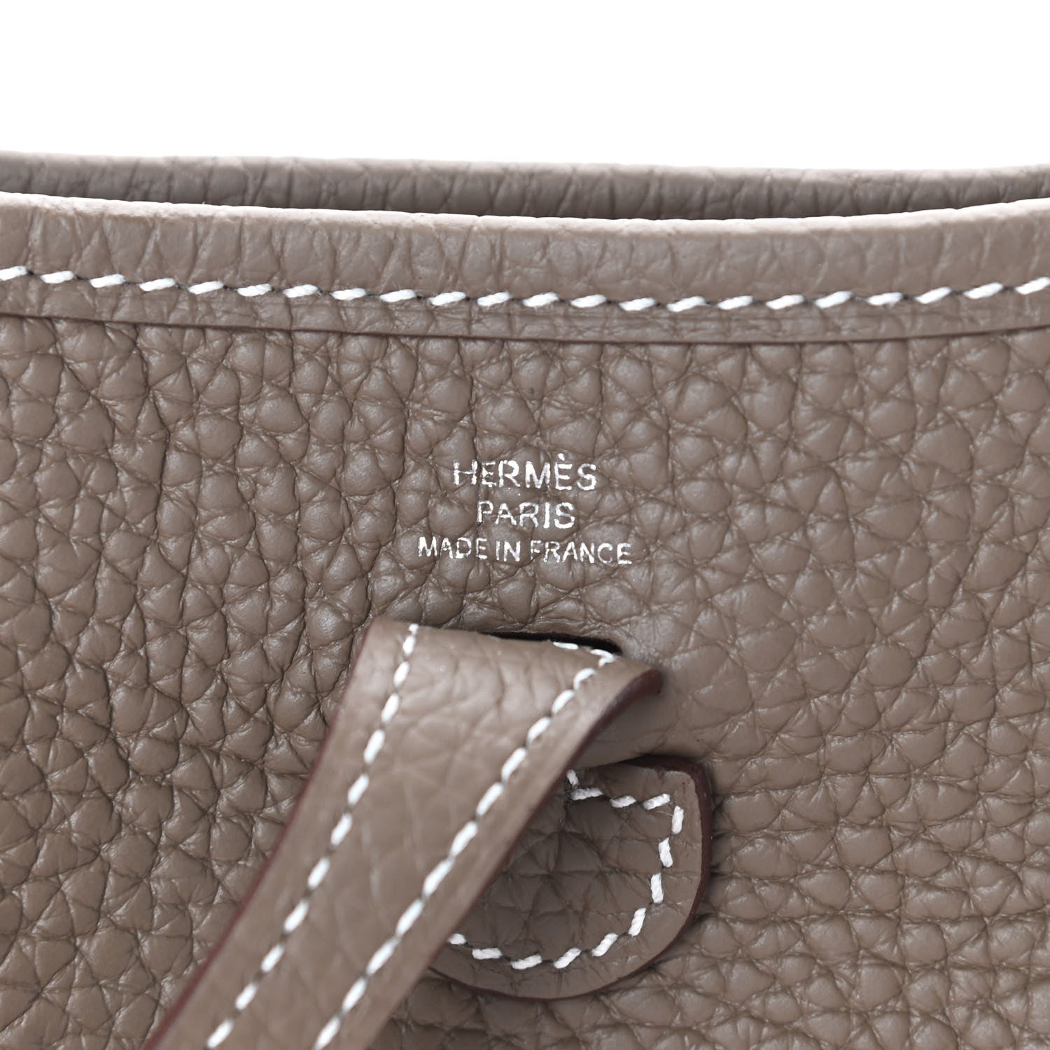 Hermes Taurillon Clemence Amazone Evelyne TPM Etoupe Bleu Indigo 6 of 9