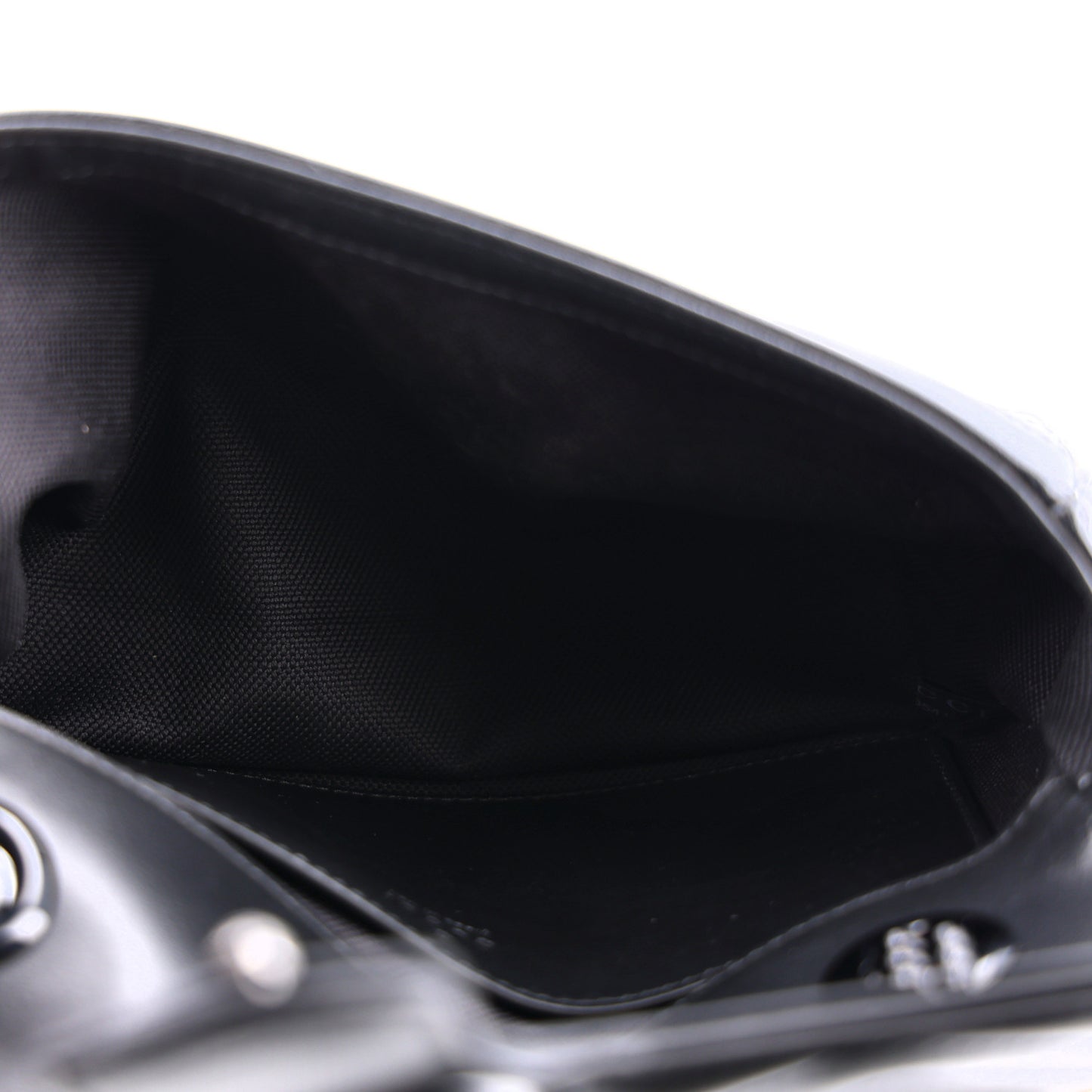 Calfskin Matelasse Monochrome Mini GG Marmont Shoulder Bag Black