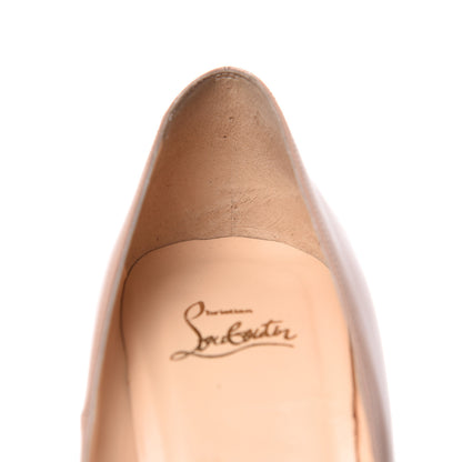 Christian Louboutin Jazz Calfskin Decollete 868 100 Pumps 40.5 Nude 9 of 11