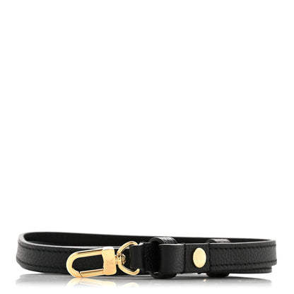 Louis Vuitton Calfskin Adjustable Shoulder Strap Black 1 of 5