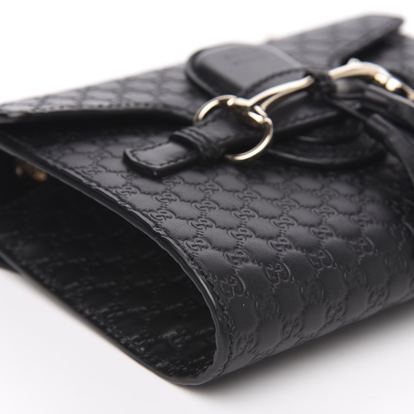 Microguccissima Mini Emily Shoulder Bag Black