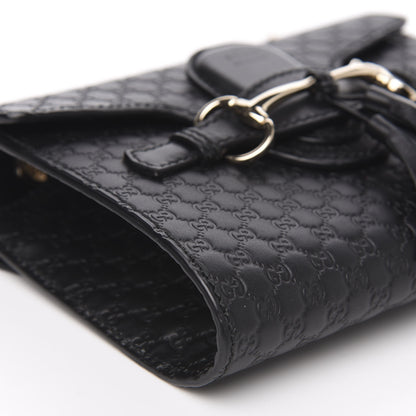 Gucci Microguccissima Mini Emily Shoulder Bag Black 10 of 11