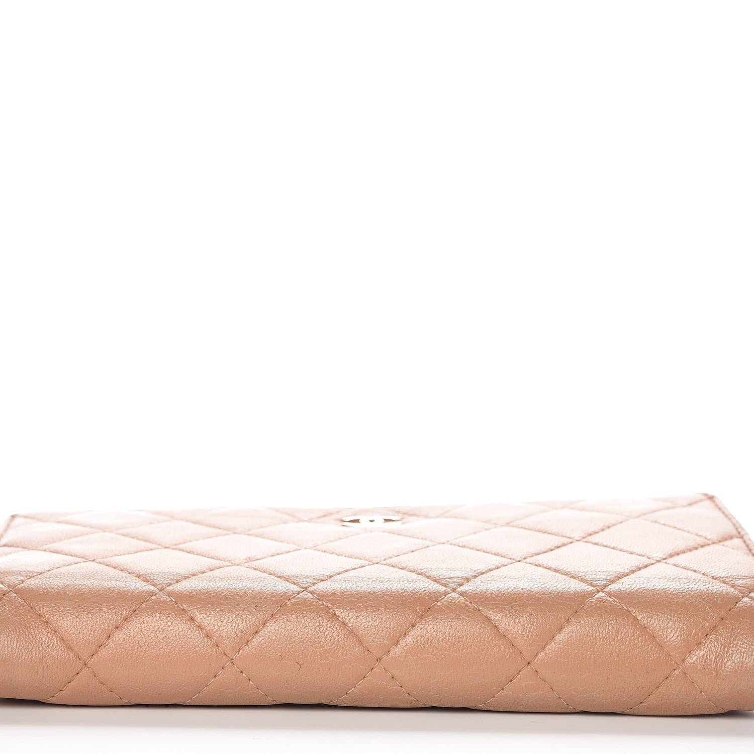 Chanel Lambskin Quilted Wallet on Chain WOC Dark Beige 12 of 17