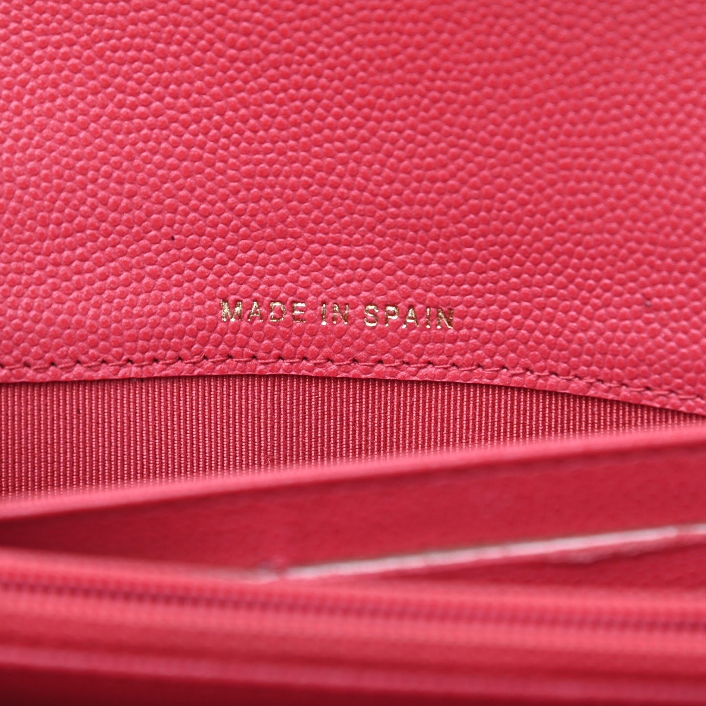 Caviar Quilted Large Gusset Flap Wallet Pink