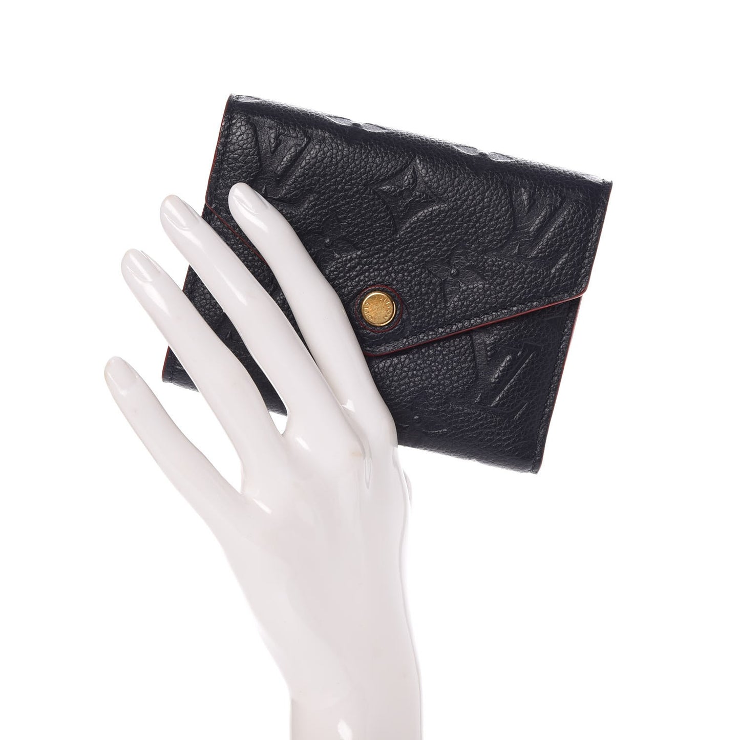 Empreinte Victorine Wallet Marine Rouge