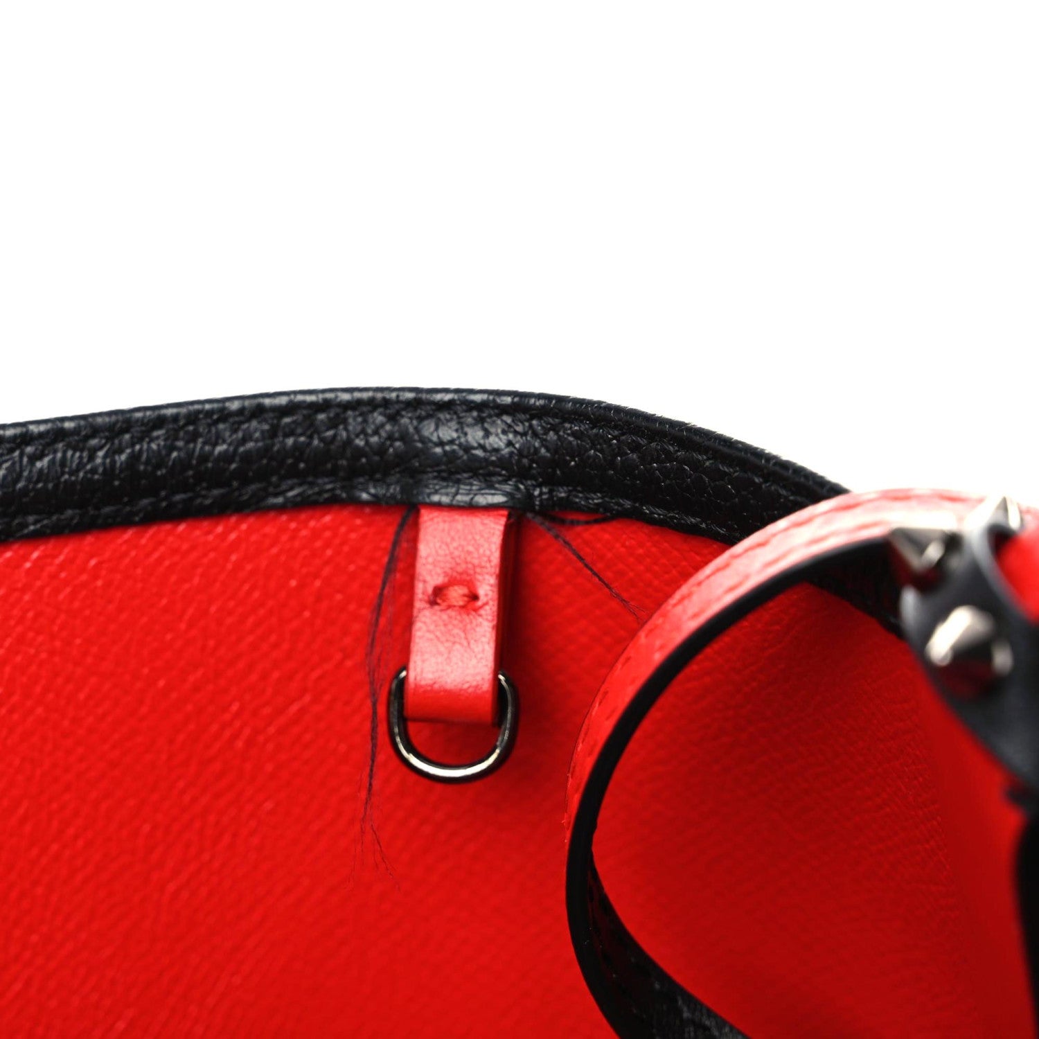 Christian Louboutin Calfskin Spikes East West Cabata Tote Black 17 of 20