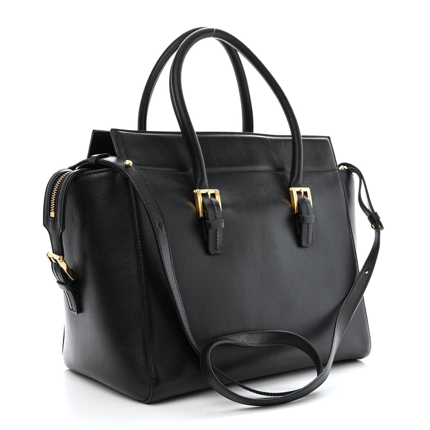 Vitello Calfskin Signature Tote Black