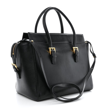 Versace Vitello Calfskin Signature Tote Black 3 of 12